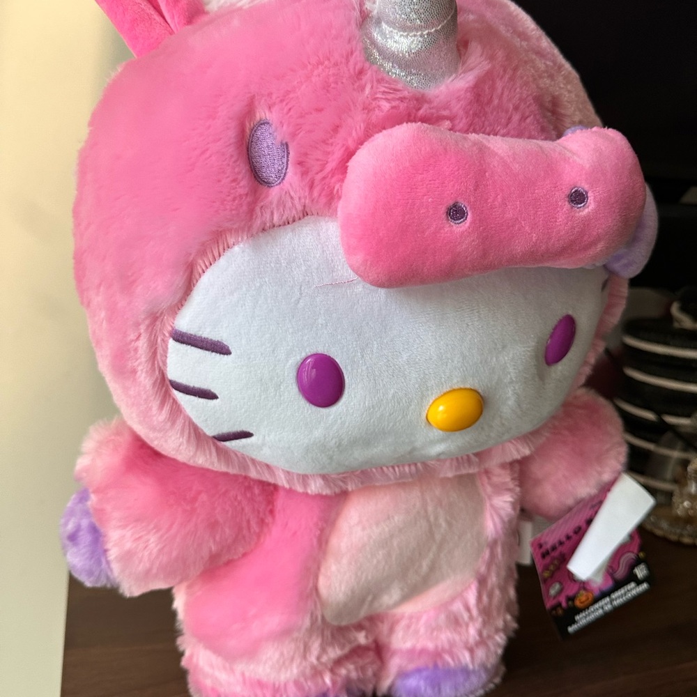 Hello Kitty Halloween pink unicorn greeter 2025